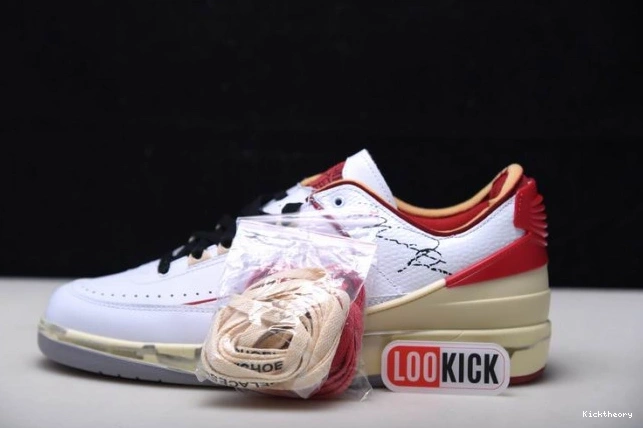 Kicktheory Jordan Red 2 SP Retro Low White DJ4375-106 Off-White 0626